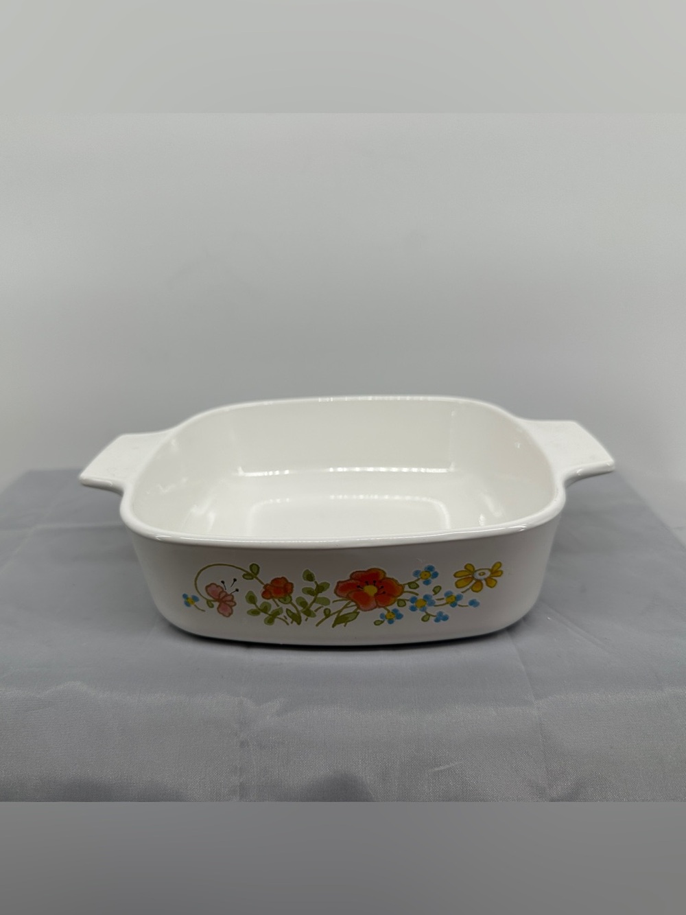 Vintage Corning Ware A-8-B Wildflower Casserole Dish